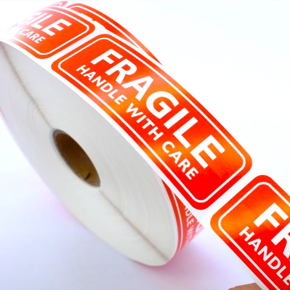 Fragile Handle With Care Stickers Role of 150